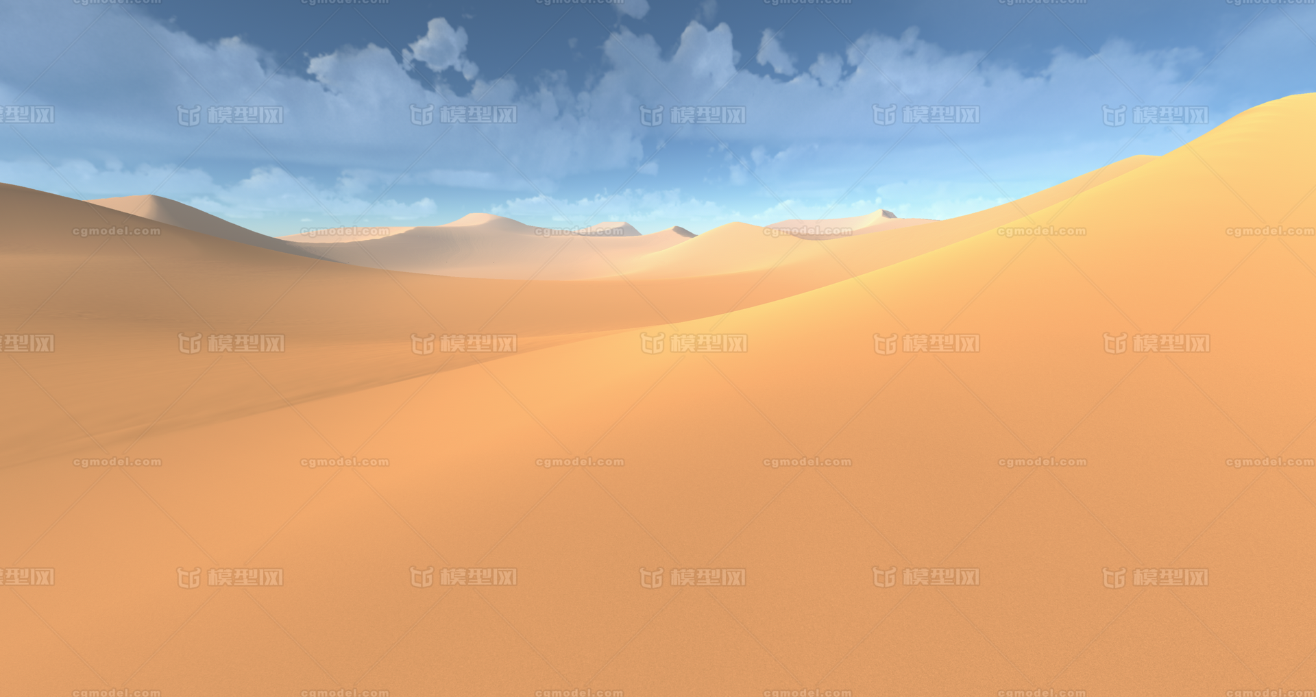 写实沙漠地形_aughon作品_场景自然场景_cg模型网