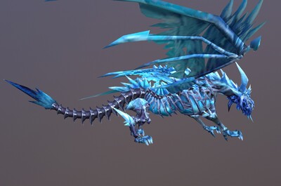 手绘 尸骨魔龙【8组动画】寒冰魔龙 ice dragon 冰龙