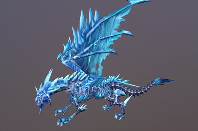 手繪 屍骨魔龍【8組動畫】寒冰魔龍 ice dragon 冰龍