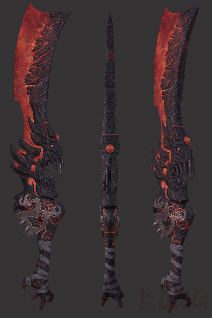 次世代武器雕刻原画来自网上