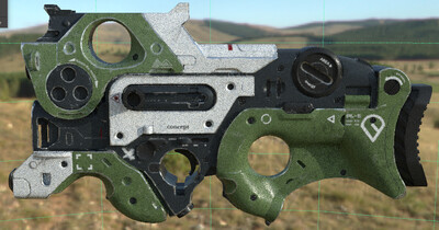 概念科技枪械_堕天使1羽翼作品_武器枪械模型_cg模型网