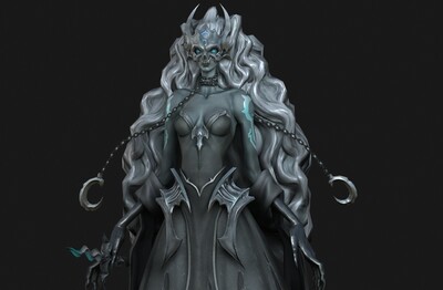 写实 邪恶 魔女 死亡女巫 女魔头 简模 evil