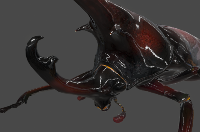 091 pbr次世代 独角仙 独角犀 金龟子 天牛 甲虫 甲壳虫 鞘翅目 牛角