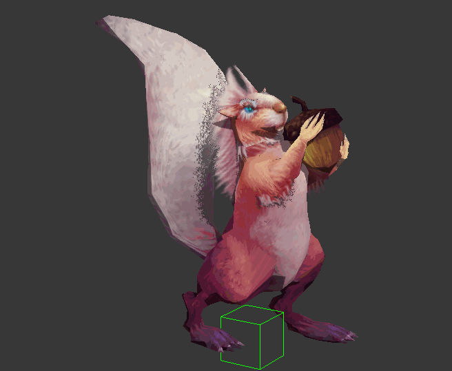 3dmax 松鼠动画 bip骨骼动作 动物低模带动作