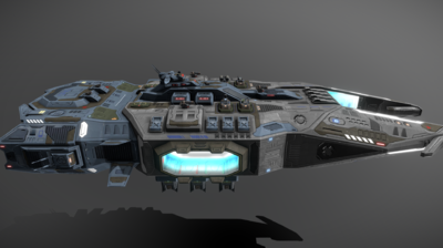 pbr-科幻运输舰 攻击舰 战斗机 飞船 护卫舰