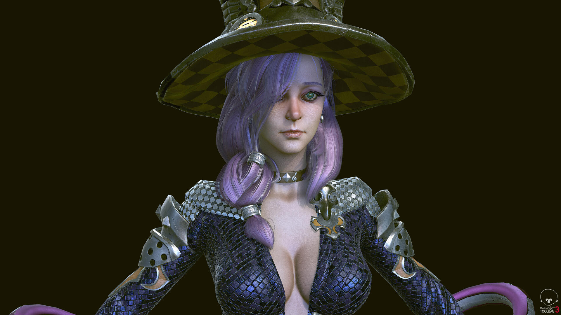 案例制作 女魔导师_及时雨cg作品_角色/人物/生物_cg模型网