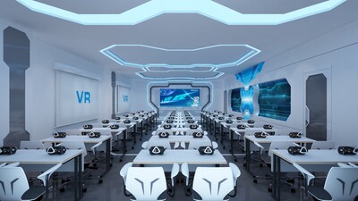 科幻教室 vr教室 科技教室 科技大屏 未来教室 科技展厅 科技教室 vr