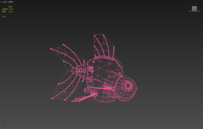 次世代pbr科幻机械写实鱼金鱼