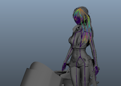 美少女布玛 含骨骼蒙皮 单轮科幻未来摩托 被遗弃的沙漠基地场景 性感