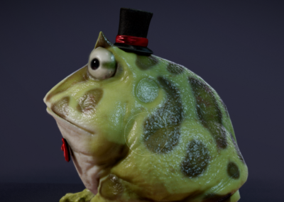 次时代 pbr 青蛙 王子 蛤蟆 蟾蜍 绅士