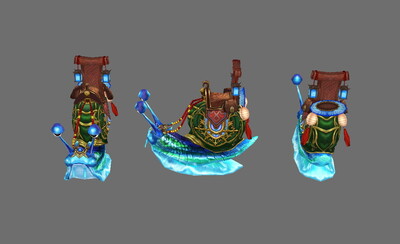 卡通 蓝色蜗牛坐骑 极速蜗牛 法国蜗牛