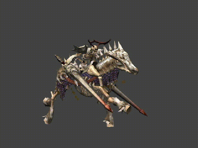 次世代骷髅战士 骷髅战马 带动画