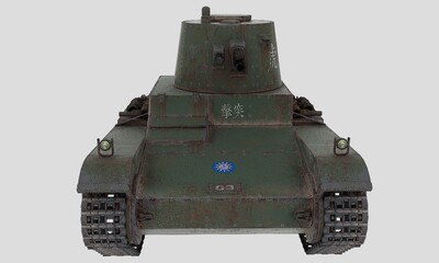 国民党虎连 维克斯b型轻型坦克模型