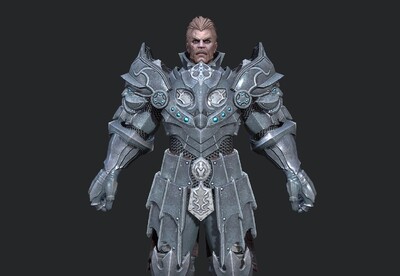 高质量 巨盾盔甲骑士 【次世代】 西方 骑士 将军 commander  头领