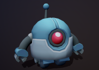 q版 卡通 手绘 可爱 侦察机器人 球形飞行器 侦察机 科幻迷你 未来