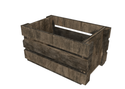 手绘次时代木箱 带法线贴图 木板箱 货物 货箱 杂物