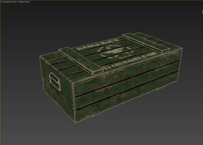 手绘次时代武器箱 带法线贴图 兵器 兵器 子弹箱 宝箱 炸弹 木箱 木板