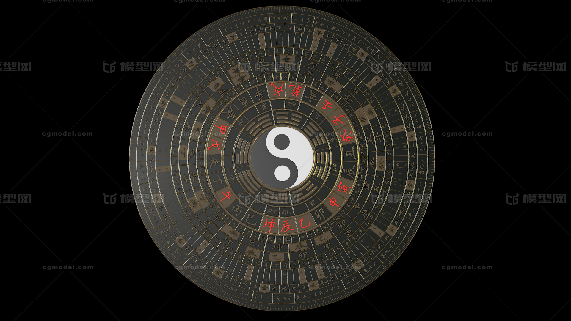 天干地支五行盘