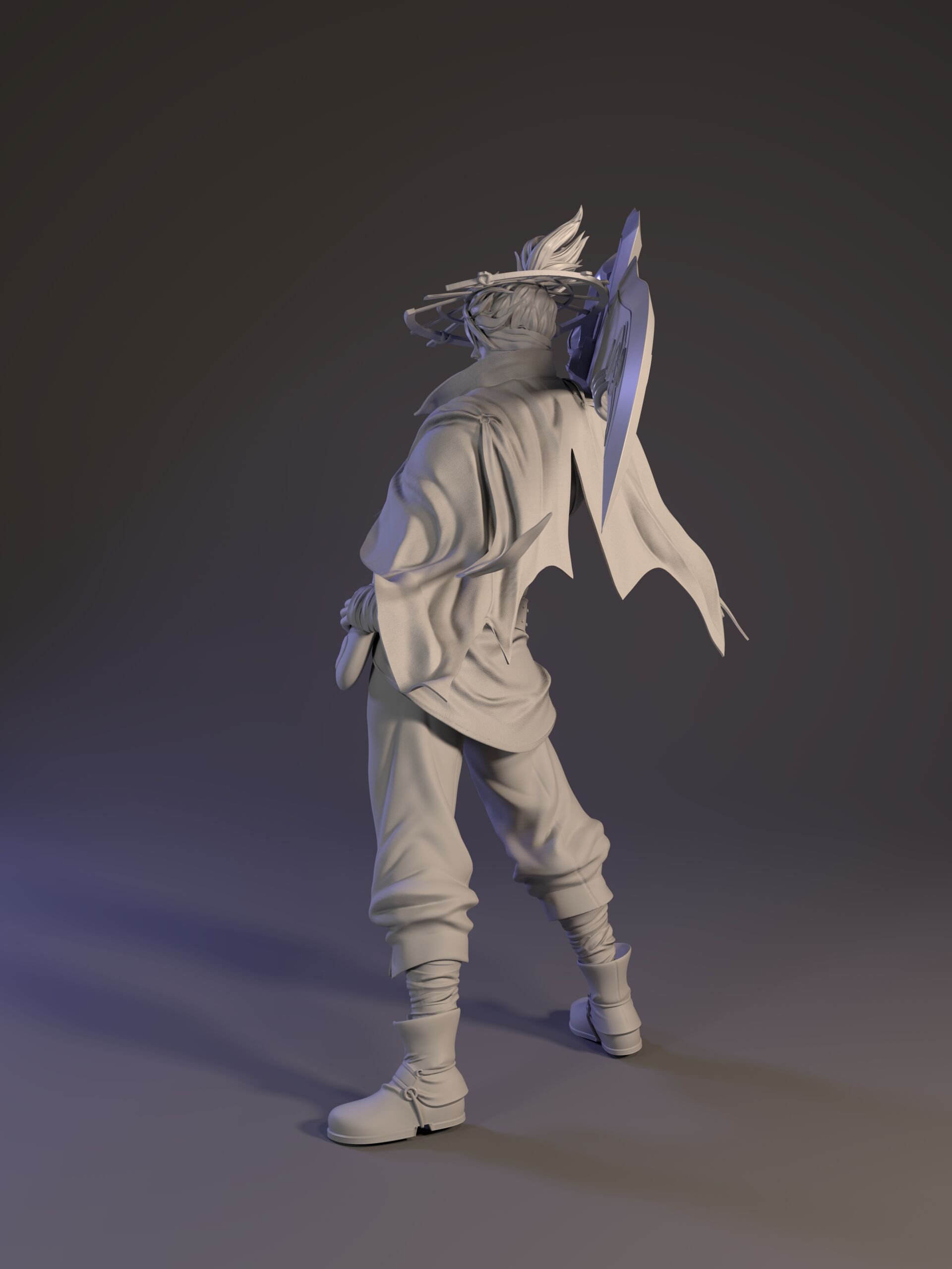 夏侯惇-朔风刀_3d浩作品_角色/人物/生物_cg模型网