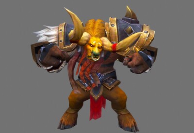 pbr 牛头战士【带动画】牛头人 牛头战士 狂暴牛头人
