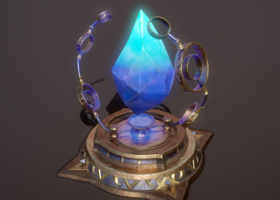 次世代 pbr 魔幻风 水晶能量槽 能量块 火种源 能量晶块 宝石 水晶石