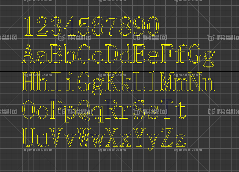 宋体阿拉伯数字和英文字母