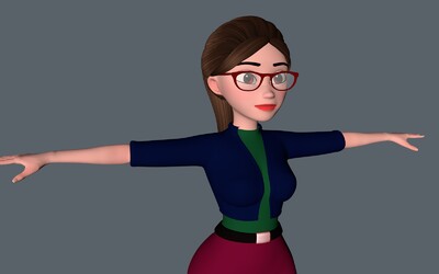 卡通人物3d模型