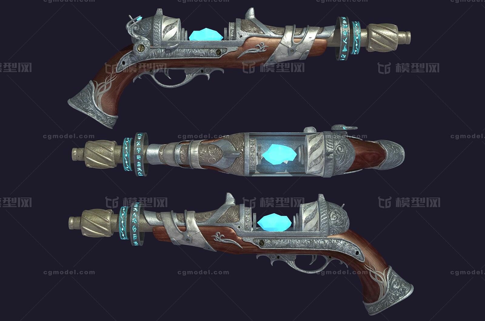 次世代 写实 魔法手枪 科幻手枪 魔幻枪 枪械 魔法武器 武器 射线武器