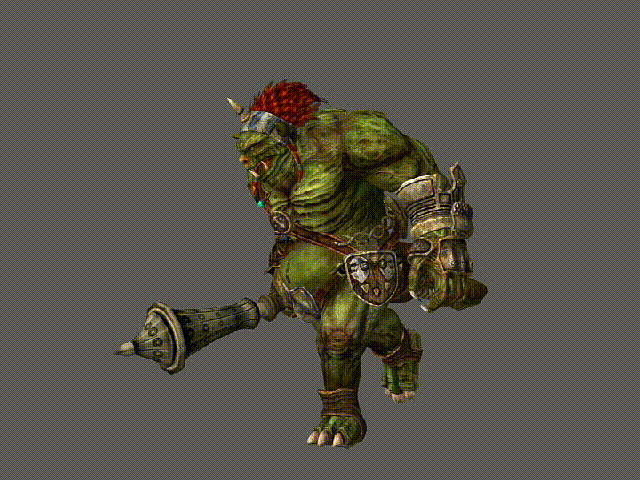 次世代半兽人 兽人 魔兽 带动画_魔道传奇作品_人物异形怪物_cg模型网