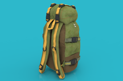 次世代 pbr 降落伞包 帆布双肩包 极限跳伞运动 户外装备