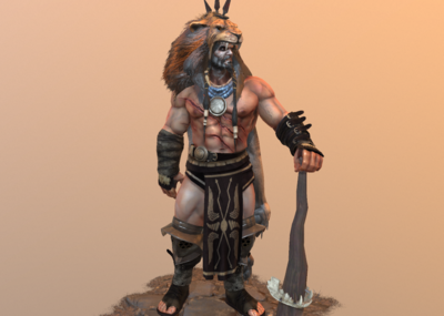 次时代  pbr 罗马 战士 大力士 部落 亚马逊 野人 猎人