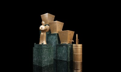 铜壶漏刻 铜壶滴漏模型-文物器皿模型库-3ds max(.max)模型下载-cg模