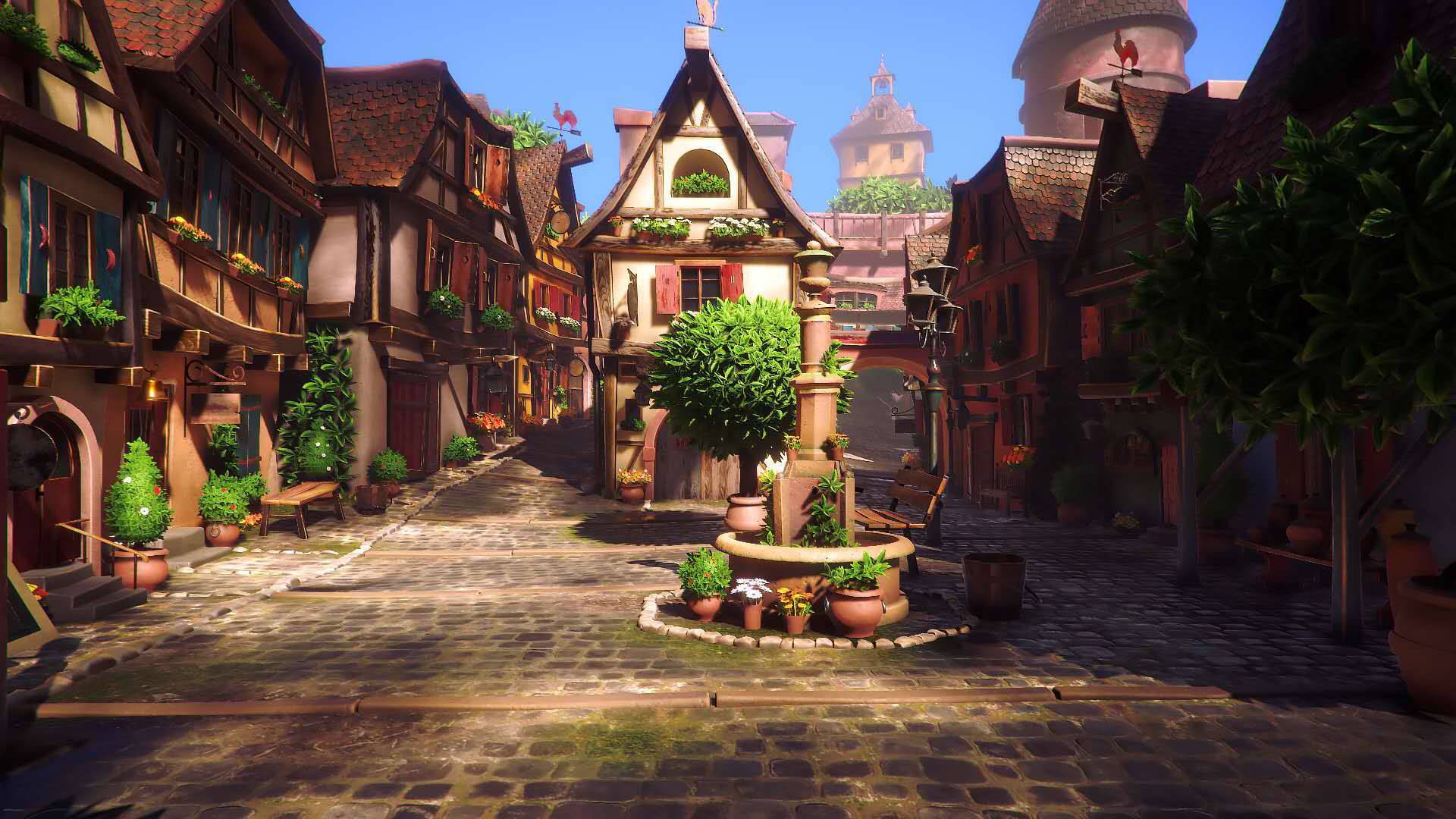 欧式小镇——临摹_hj22作品_场景/空间/建筑_cg模型网