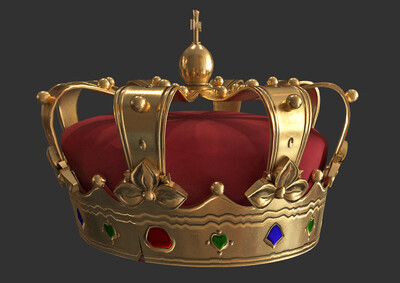 王冠 皇冠 帝王君王 皇帝_heikeji作品_生活用具珠宝首饰_cg模型网