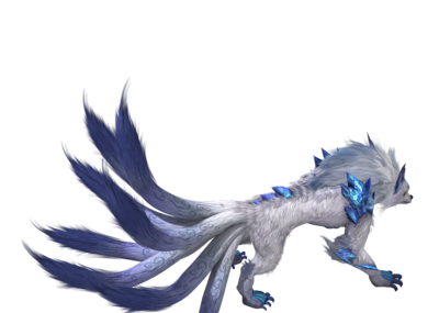 影视模型,怪物,boss,九尾狐,怪兽,狐狸,坐骑,三渲二怪物,白狐