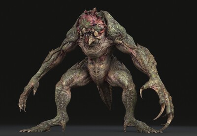 超写实 次世代 怪物猎手 hunter【_436437作品_人物异形怪物人物异形