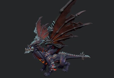 死亡之翼【次世代】魔兽 恶龙 魔龙 盔甲魔龙 dragon