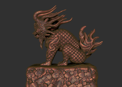 麒麟模型  神兽  3d打印