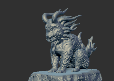 麒麟模型  神兽  3d打印