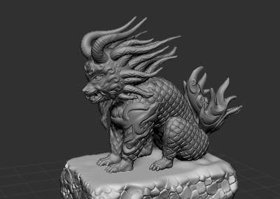 麒麟模型  神兽  3d打印