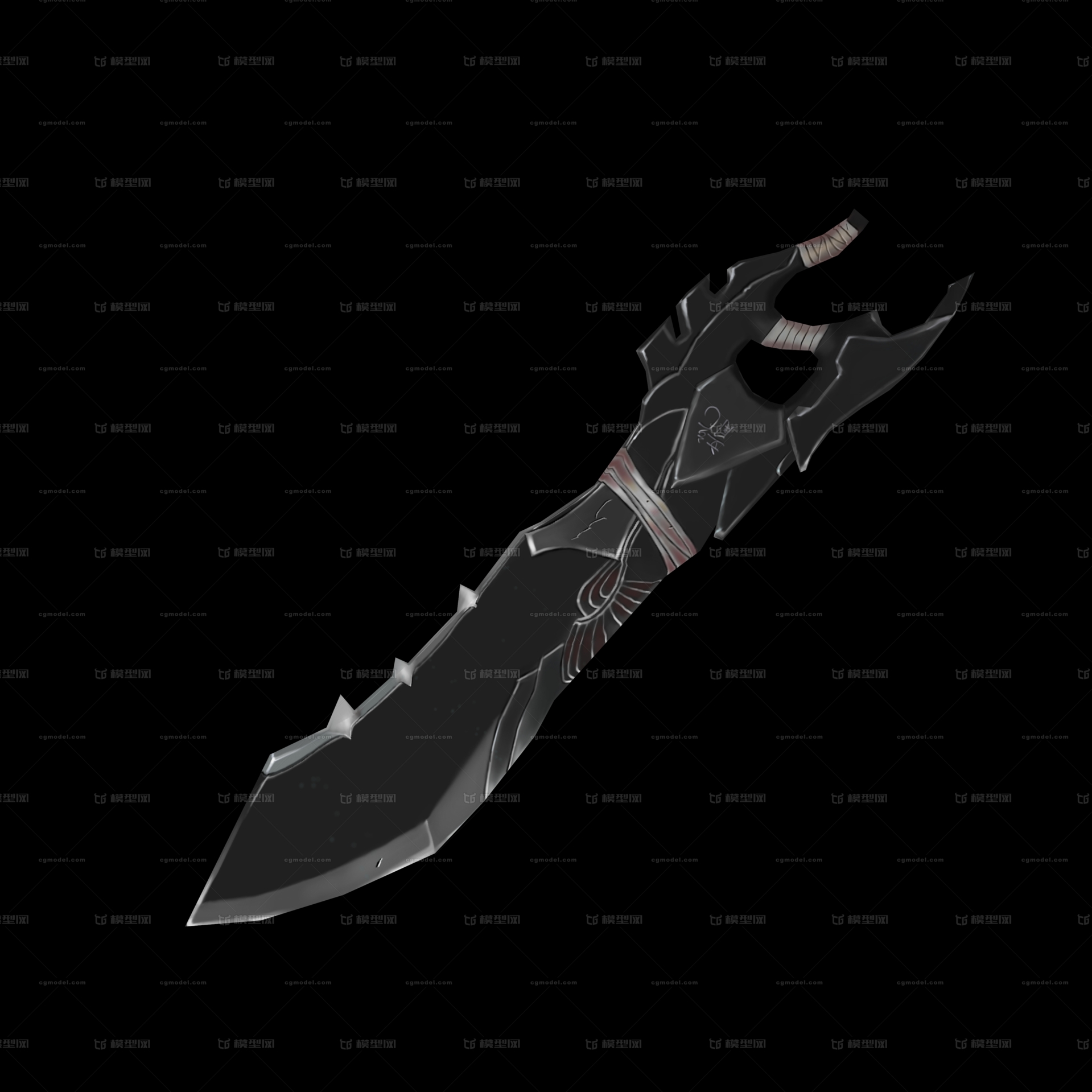 个人手绘模型刀