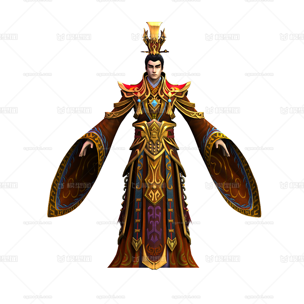 渲二角色,三国,仙侠角色,影视角色,高模角色,玉帝,王爷,皇帝,帝王-08