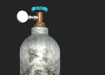 乙炔瓶模型加贴图pbr次世代模型贴图