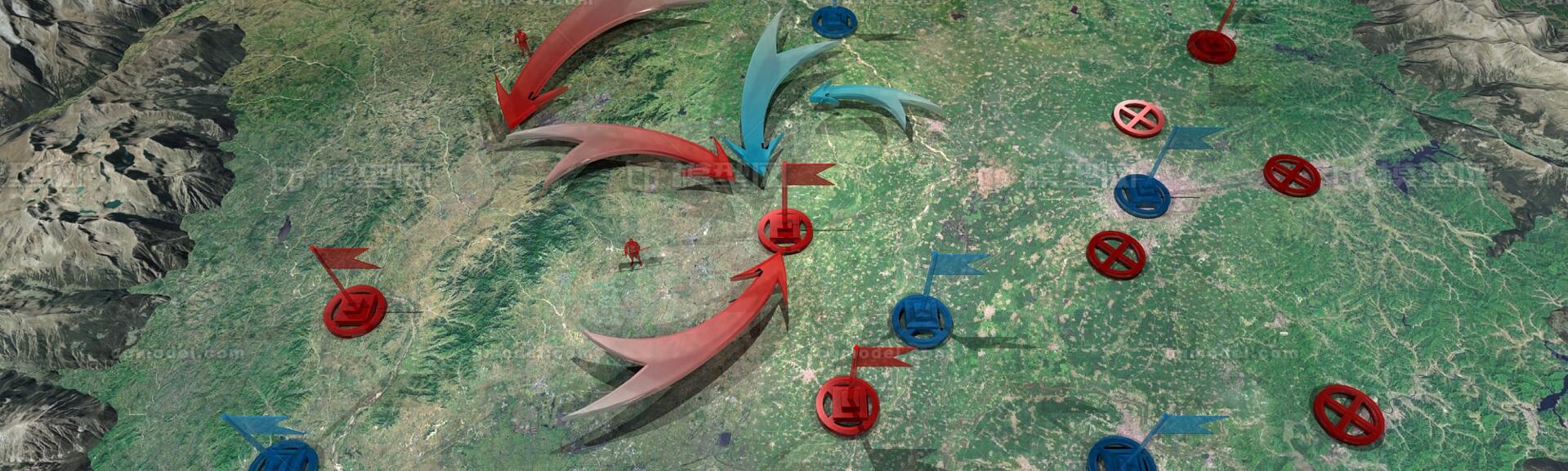 解放战争辽沈战役之围攻廖耀湘战役沙盘演示动画