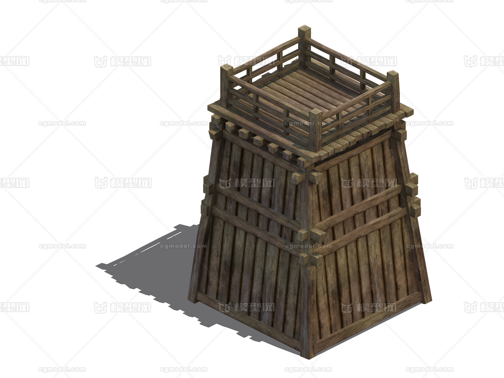 瞭望楼台,楼台,瞭望塔,塔楼_地平线作品_场景古代场景_cg模型网