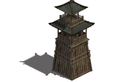 瞭望楼台,楼台,瞭望塔,塔楼_地平线作品_场景古代场景_cg模型网