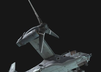 鱼鹰直升机,军用直升机,战斗机,螺旋桨飞机,科幻直升机,未来战斗机
