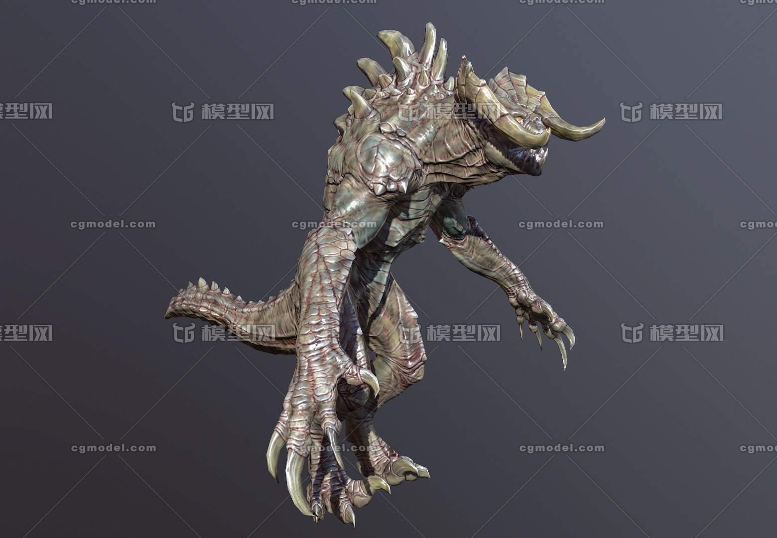 次世代致命死亡爪巨型怪兽哥斯拉怪物monster 环太平洋怪物 Cg模型网 Cgmodel 三维设计师交流互动平台 专注多品类3d模型下载 原创作品分享 软件学习