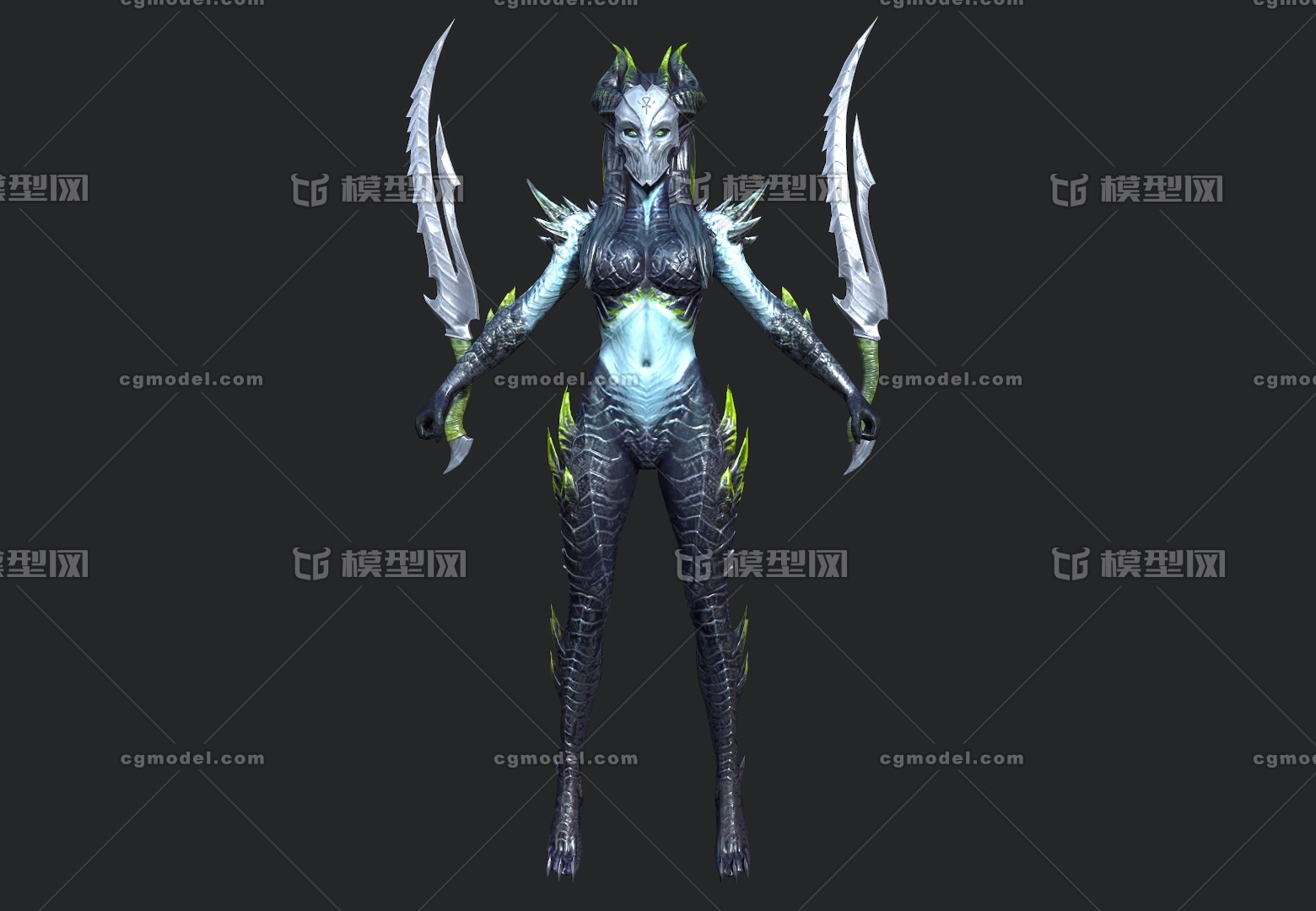 异形魔女【次世代】2k 写实 魔域女猎手 恶魔猎手 hunter