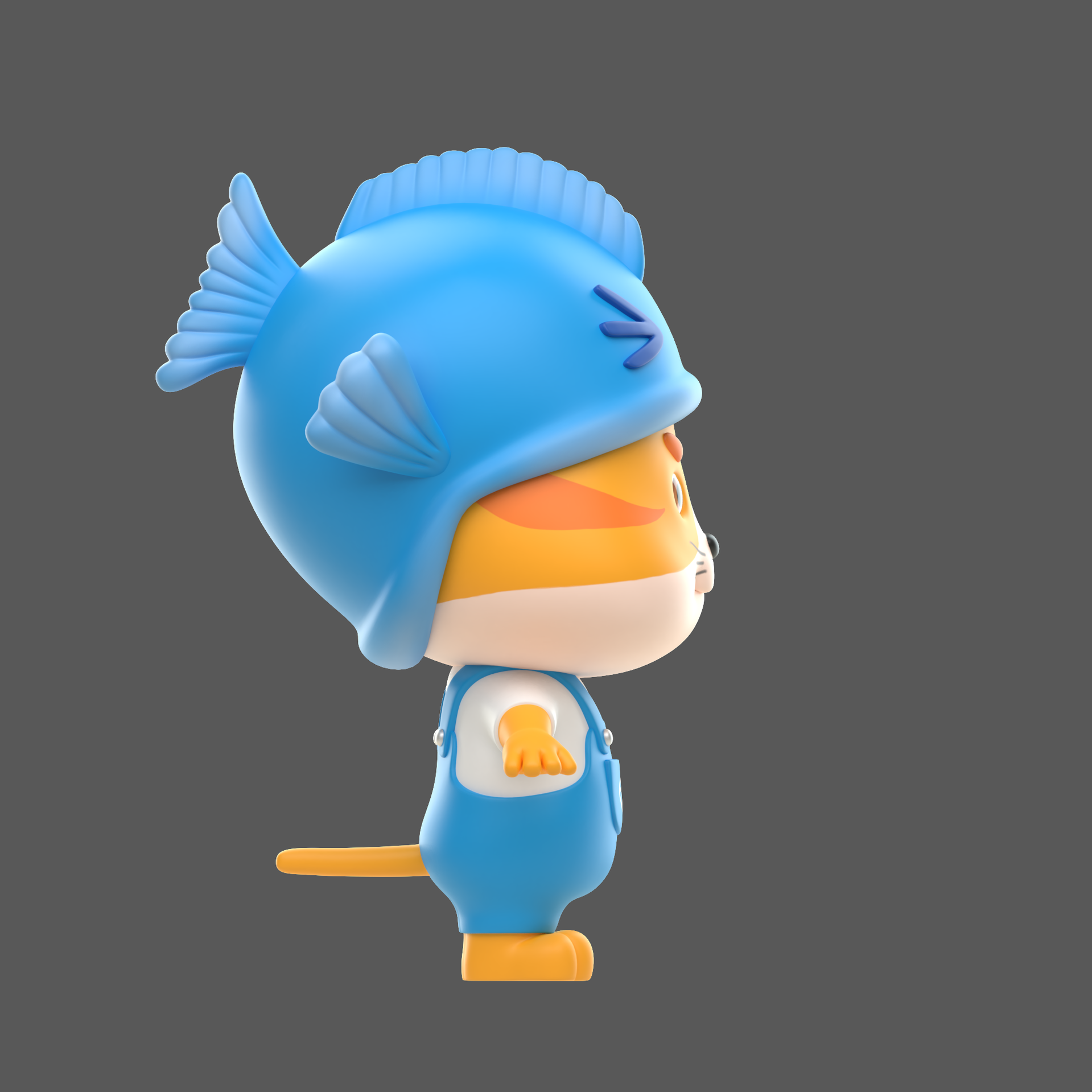 卡通动画盲盒形象鱼喵喵